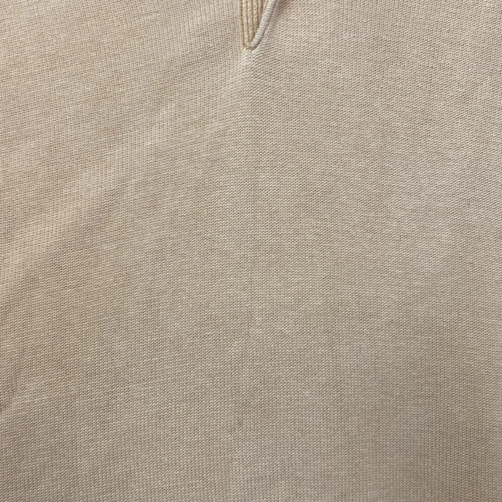 Jos. A Bank 100% Silk Golden Tan Collared knit sweater size XXL
